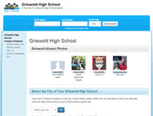 Tablet Screenshot of griswoldhighschool.org
